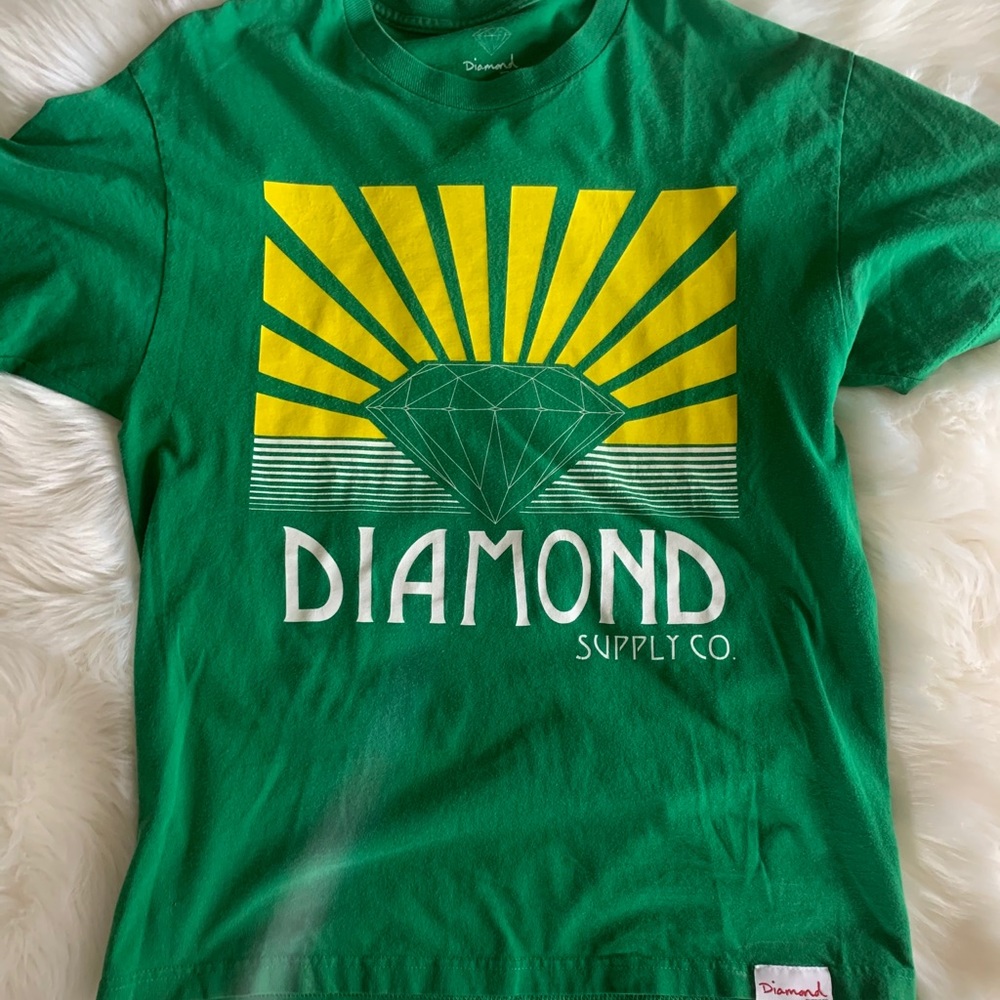Diamond supply co. Green lime L
